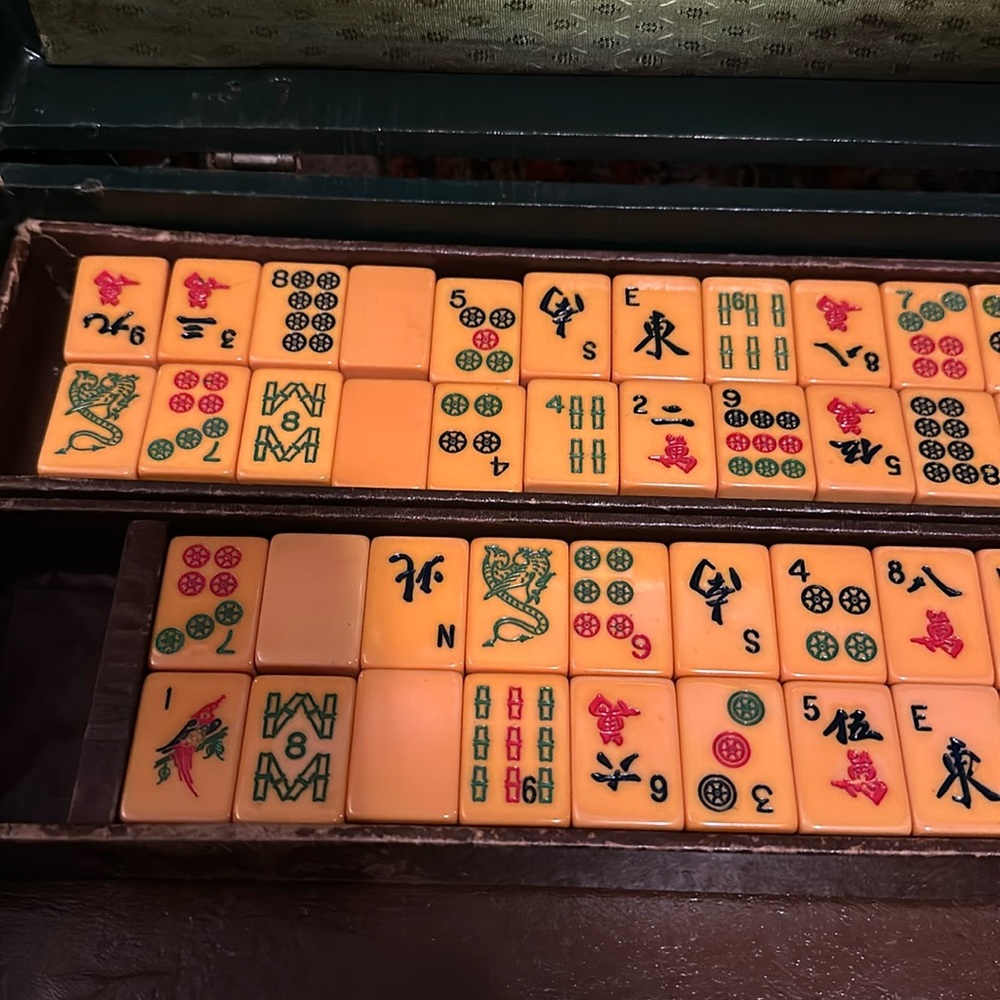 Bakelite, Mahjong , vintage